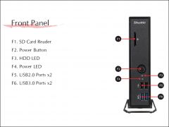 Shuttle DS437T Front Panel
