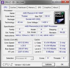 CPU Z Phenom Ii 4Ghz