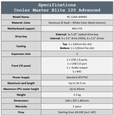 elite 120 specs