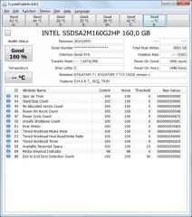 INTEL 160gb SSDSA2M160G2HP