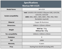 cooler specs