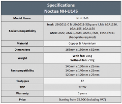 cooler specs