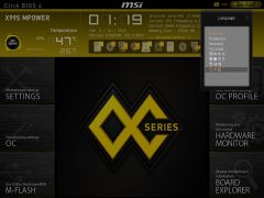 language menu
