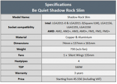 shadow rock specs