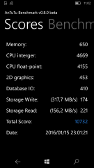 Microsoft Lumia 550 Benchmark