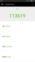 Xiaomi Mi5 - AnTuTu