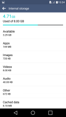 LG K7 - Menu