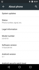 LG K7 - Menu