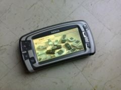 nokia 7710 with my mobiles wallpaper