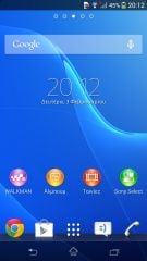 Sony Xperia Z1 Compact - Μενού