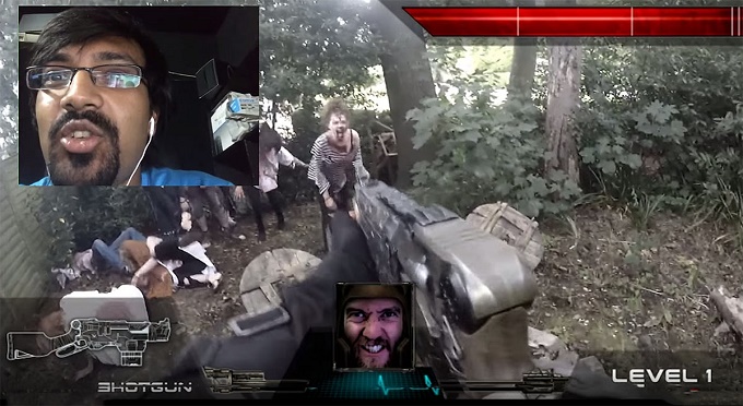 Χρήστες του Chatroulette πέφτουν πάνω σε ένα live-action zombie FPS