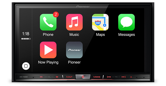 Το Apple CarPlay σε multimedia συστήματα αυτοκινήτου της Pioneer