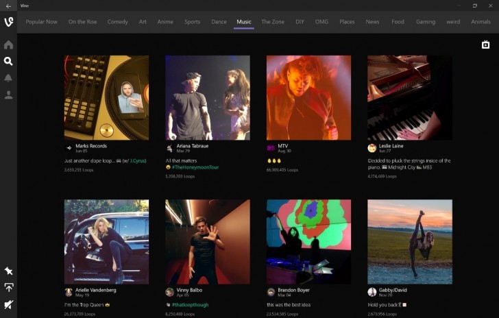 Νέο Vine app για την πλατφόρμα των Windows 10
