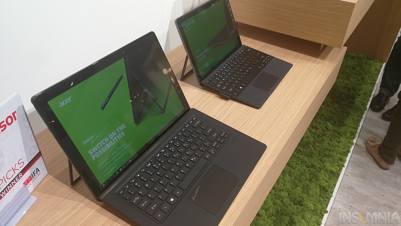 Νέο, υβριδικό Acer Switch 7 Black Edition με Core i7 8ης γενιάς και GeForce MX150
