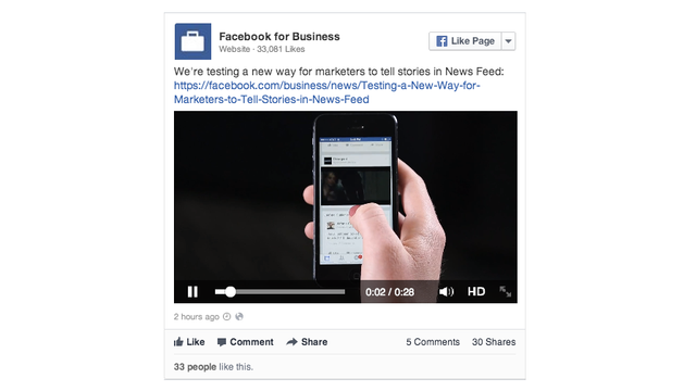 Το Facebook πειραματίζεται με βιντεοδιαφημίσεις στο News Feed