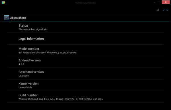 WindowsAndroid: Επιτρέπει το native τρέξιμο του Android μέσα από τα Windows