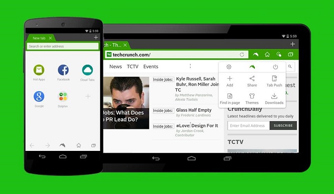 Η νέα έκδοση του Dolphin Browser υποστηρίζει Android 5.0 και Flash