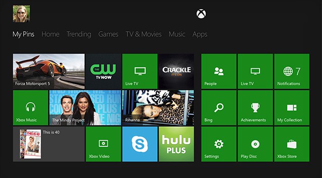 Βίντεο με το Xbox One Dashboard εν δράσει
