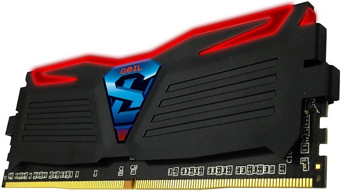 GeIL Super Luce DDR4 Enthusiast Memory. Με real-time παρακολούθηση θερμοκρασίας και... breathing-light