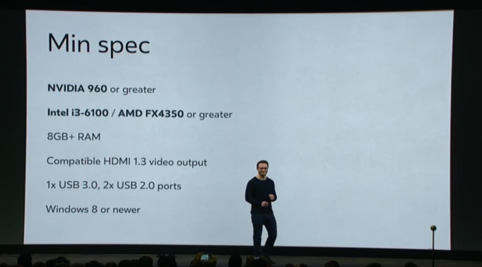 Το Oculus Rift θα μπορεί να λειτουργεί σε PC των $500 αλλά και σε laptops