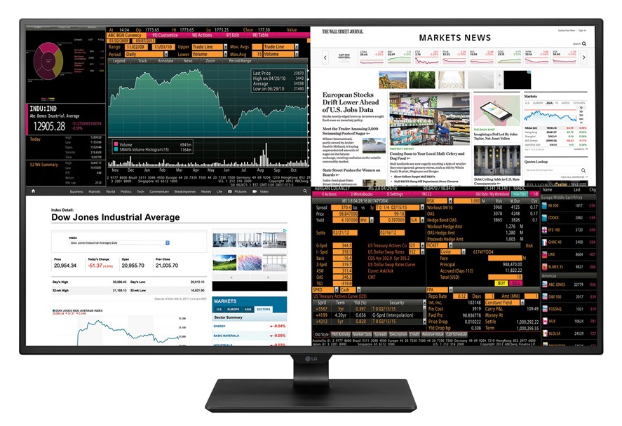 Στο 42,5 ιντσών πάνελ του τελευταίου 4K monitor της LG χωρούν τέσσερις "οθόνες"