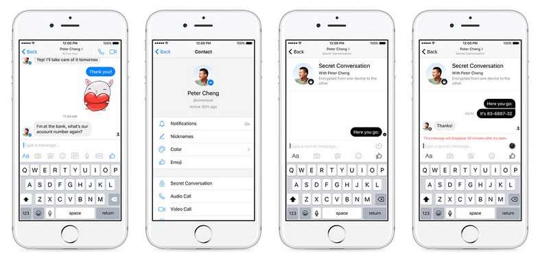 Facebook Messenger: "Το μήνυμα αυτό θα αυτοκαταστραφεί..."