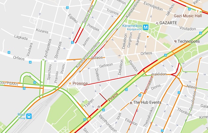 Widget για την κίνηση στους δρόμους προσθέτει το Google Maps