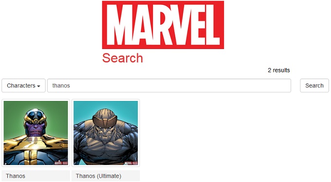 iMarvel. Μία μηχανή αναζήτησης για το σύμπαν της Marvel