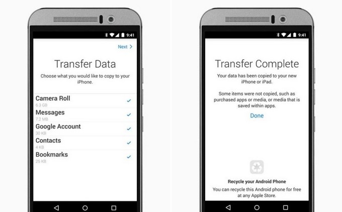 Η Apple κάνει εύκολη τη μετάβαση στο iPhone από το Android, με το Move to iOS app
