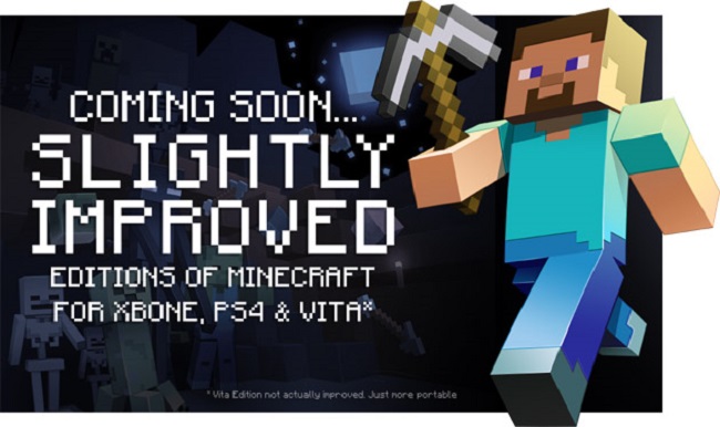 Το Minecraft έρχεται σε PlayStation 4 και Xbox One τον Αύγουστο