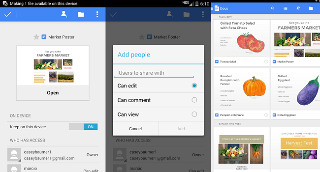 Ένα μήνα αφότου η Microsoft ανακοίνωσε το Office Mobile για iPad, η Google παρουσιάζει τα Docs, Sheets και Slides