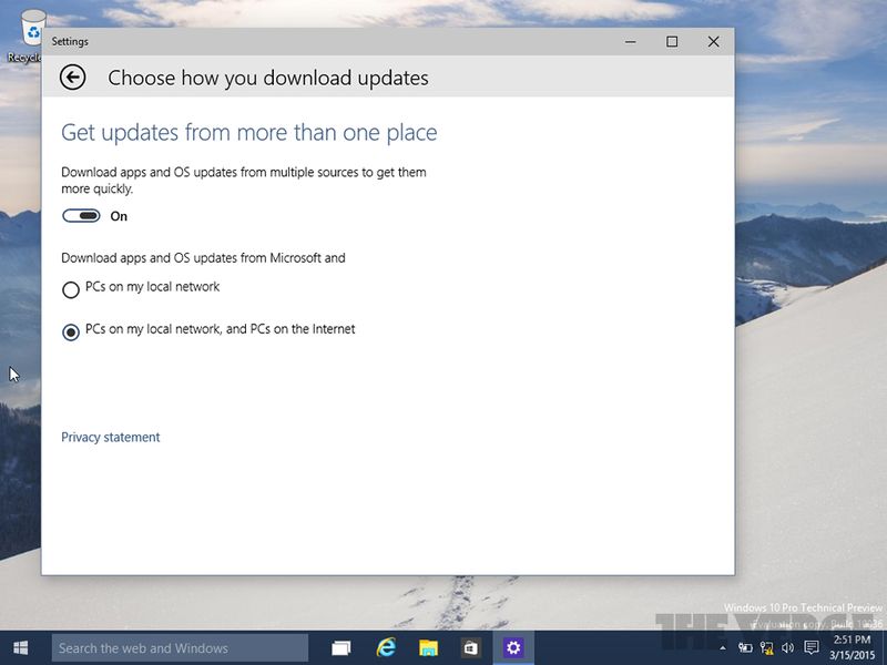 Η Microsoft θα στηριχτεί στην τεχνολογία p2p για τις ενημερώσεις των Windows 10