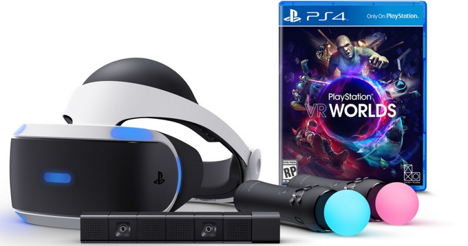 Το PlayStation VR bundle μαζί με δύο χειριστήρια Move και την κάμερα στοιχίζει $499