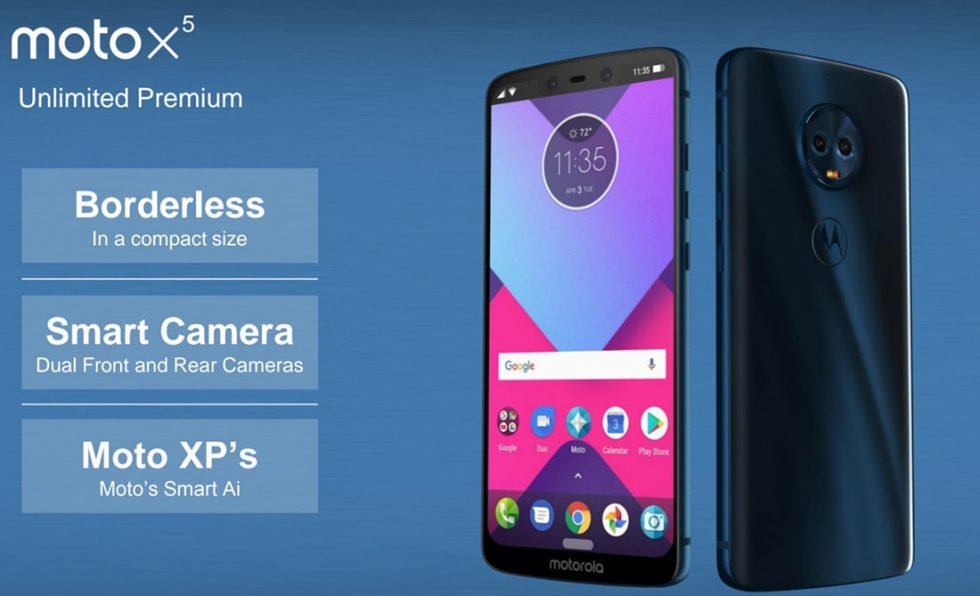 Στη νέα σειρά smartphones της Motorola το κορυφαίο Moto X5 διαθέτει οθόνη 18:9 με “notch”