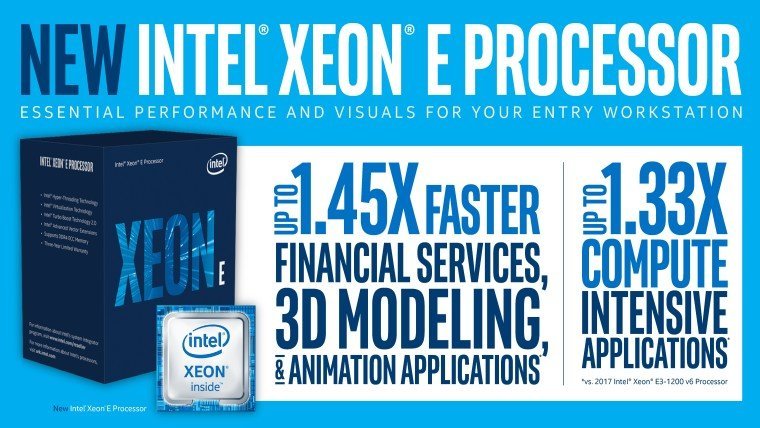 Η Intel ανακοίνωσε την οικογένεια επεξεργαστών Xeon E-2100 για entry-level σταθμούς εργασίας
