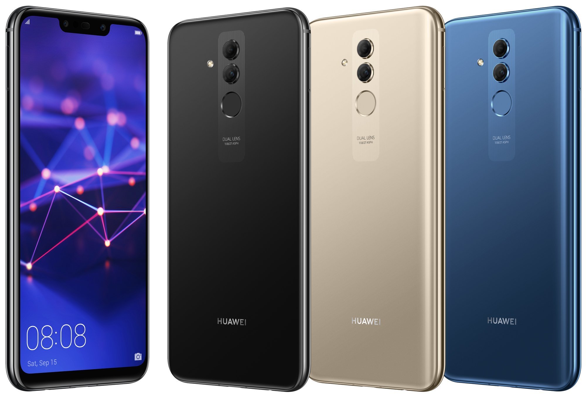 Νέα εικόνα του Huawei Mate 20 Lite αποκαλύπτει τον σχεδιασμό και τρεις χρωματισμούς