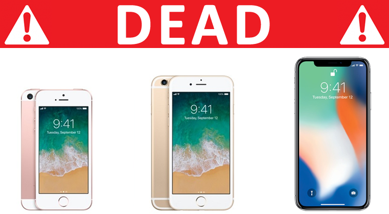 Η Apple καταργεί τα iPhone X, iPhone 6s και iPhone SE