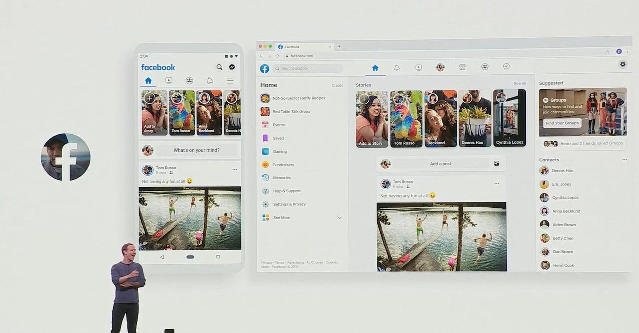 Ανασχεδιασμός για το Facebook app, με το News Feed να περνά σε δεύτερη μοίρα