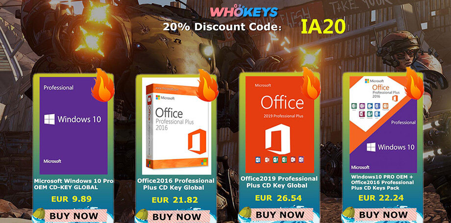 Office 2016 από €21,82 και άλλες προσφορές στο Whokeys.com