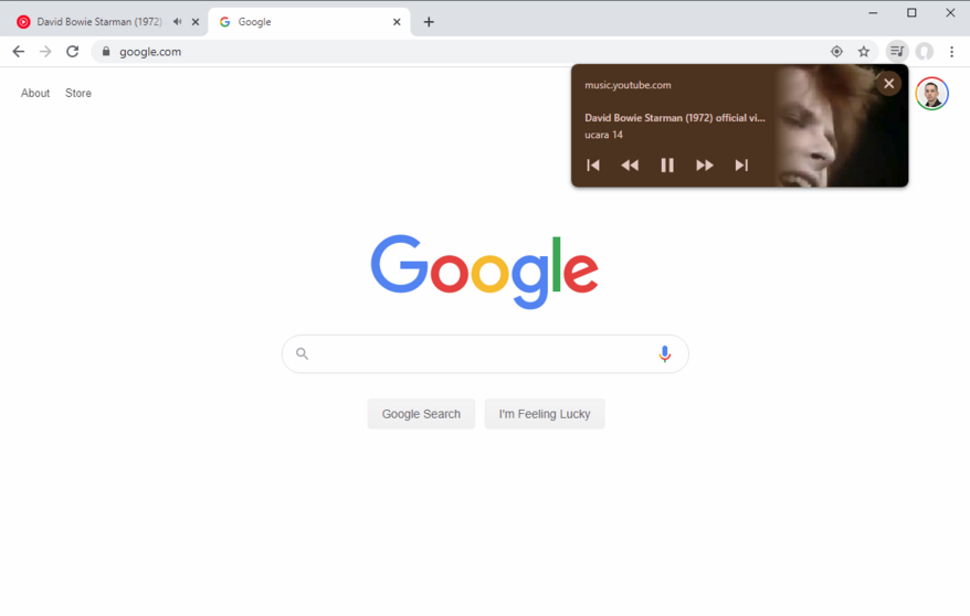 Ο Chrome προσθέτει πλήκτρο διαχείρισης αναπαραγωγής