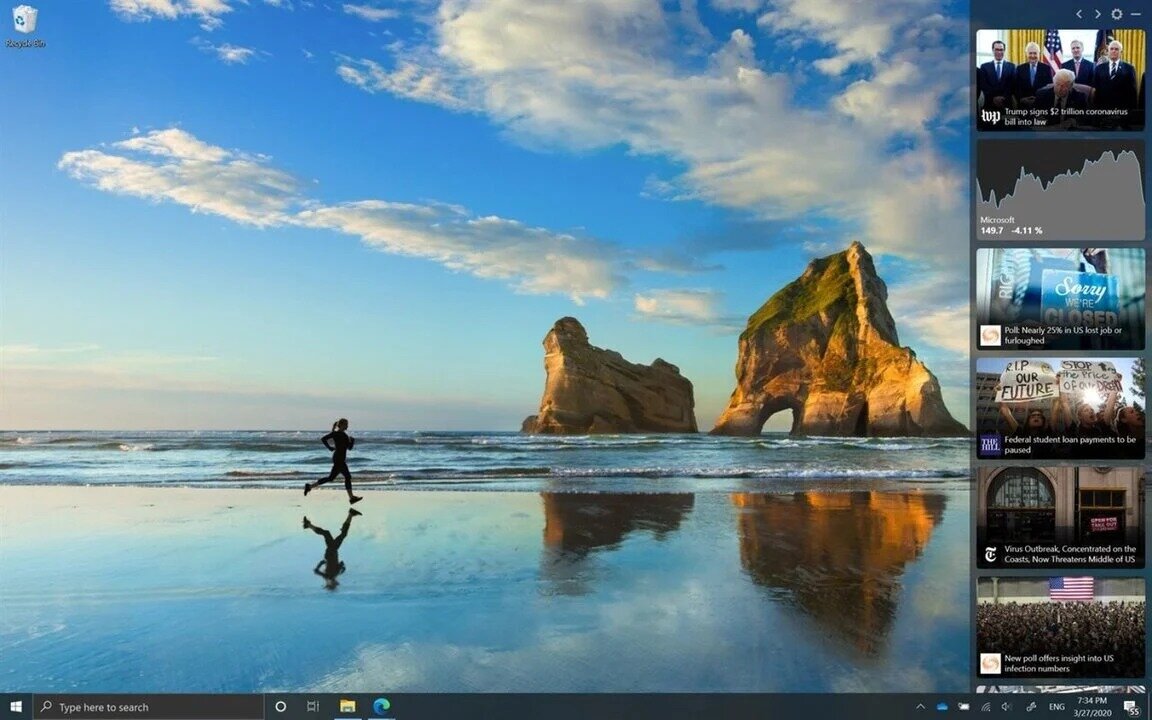 Η Microsoft προσθέτει ένα νέο χαρακτηριστικό scrolling news feed στα Windows 10 με τη μορφή ενός «News Bar»