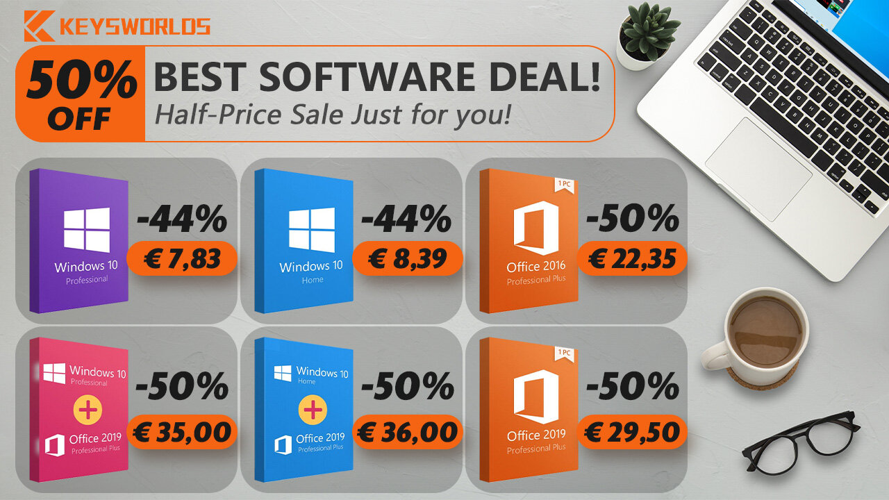 Επιστροφή στα Σχολεία - Windows 10 με €7.83, Office 2019 με €29.49