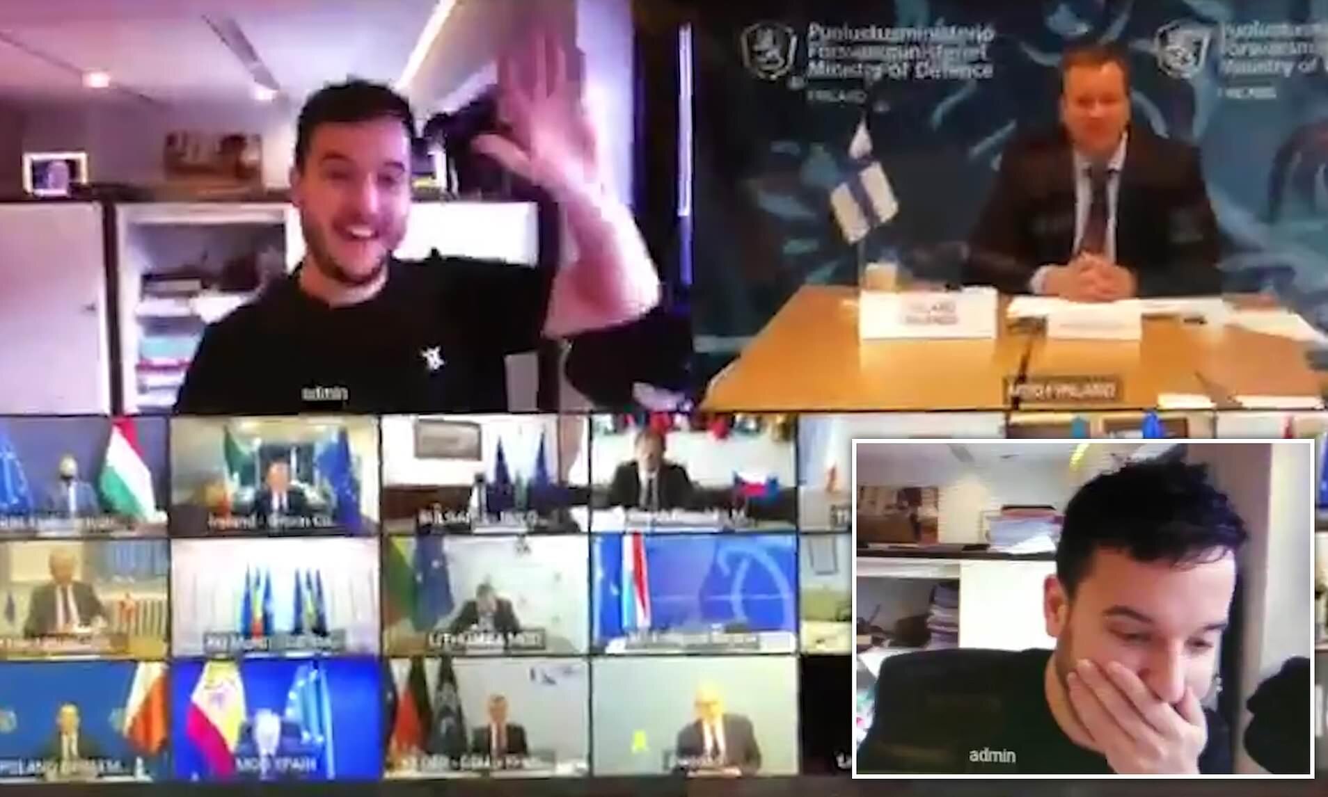 Ολλανδός δημοσιογράφος εισβάλλει στην ψηφιακή συνάντηση των Ευρωπαίων Υπ. Άμυνας