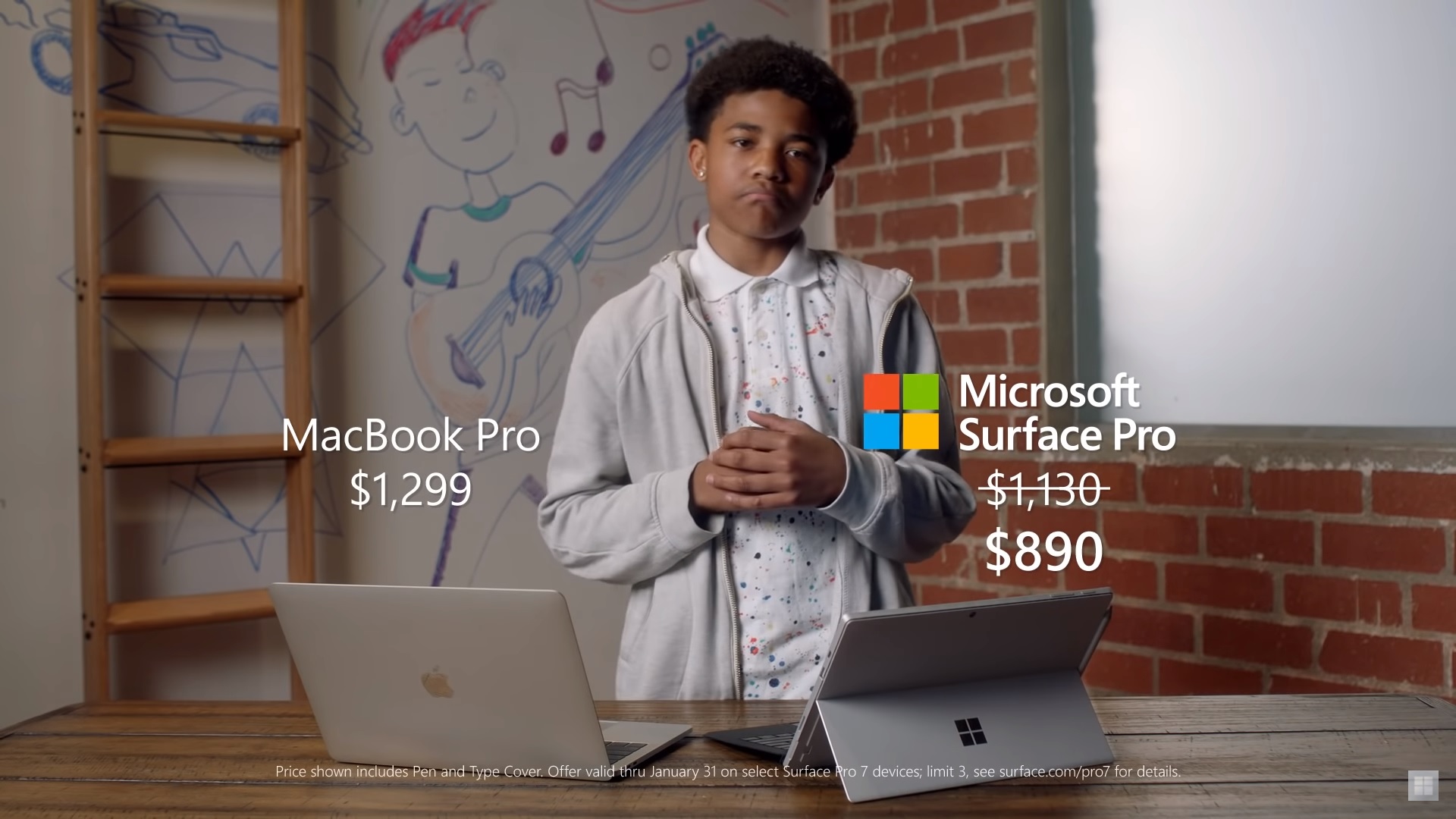 Η νέα διαφήμιση του Microsoft Surface τα βάζει με το MacBook Pro
