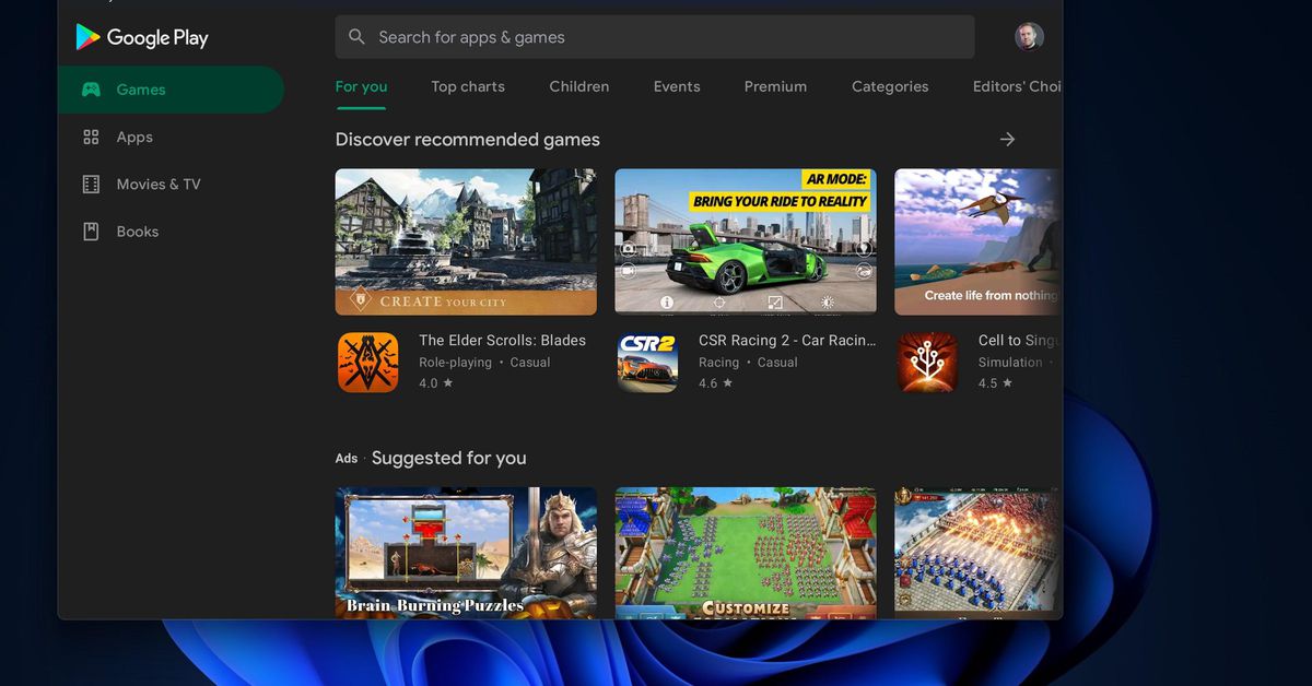 Έτσι μπορείτε να τρέξετε το Google Play Store στα Windows 11