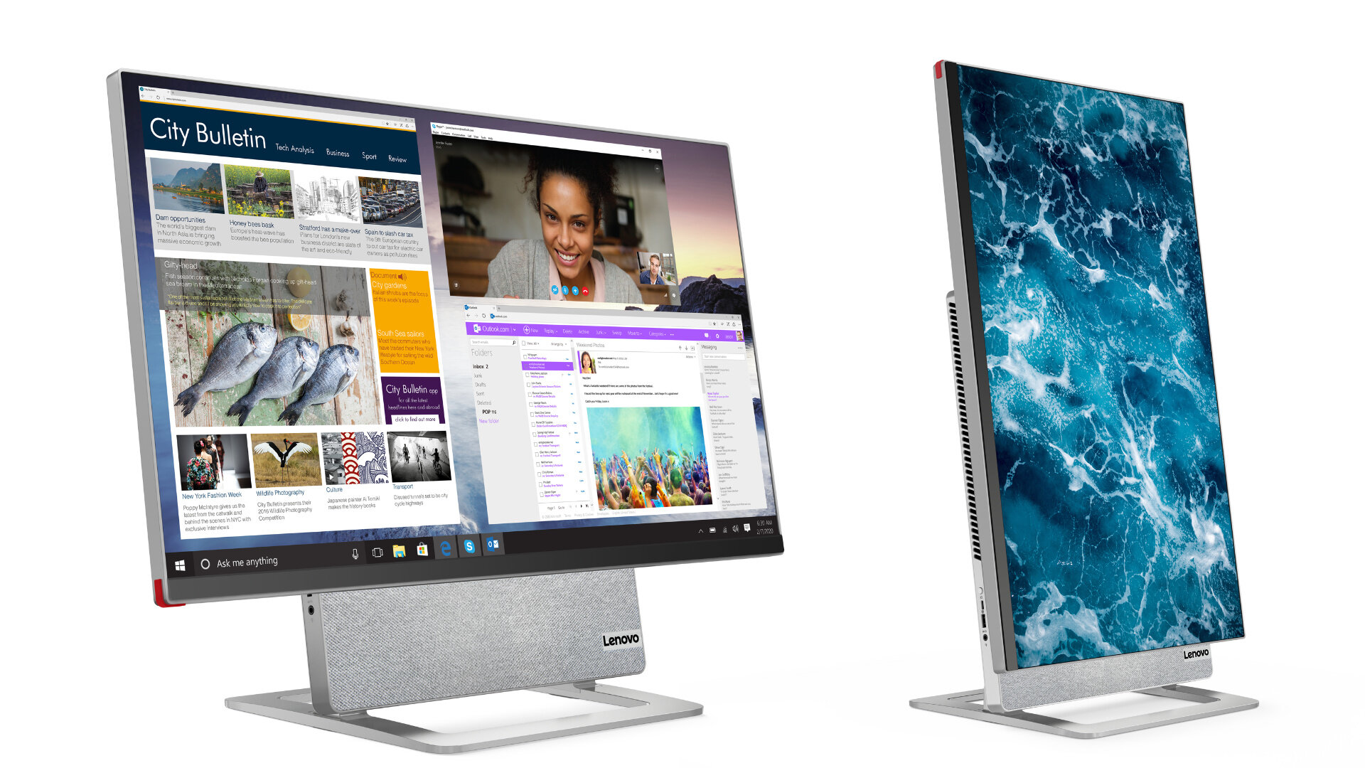 Το νέο Lenovo Yoga AiO 7 έχει περιστρεφόμενη οθόνη 4K, επεξεργαστή Ryzen 6000