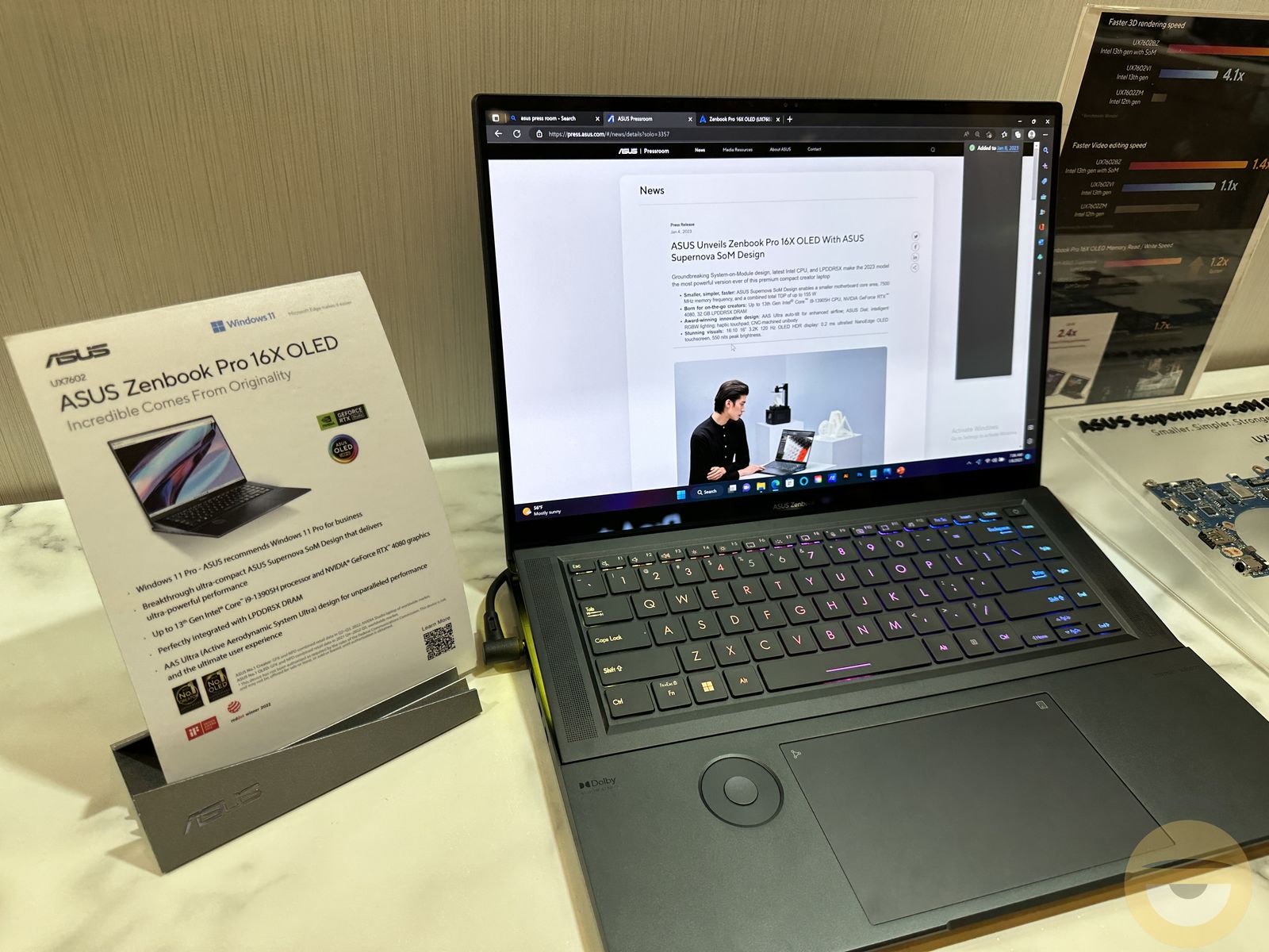 Περισσότερες πληροφορίες για "Το Zenbook Pro 16Χ OLED θέλει να κάνει τη διαφορά με το ASUS Supernova System-on-Module"