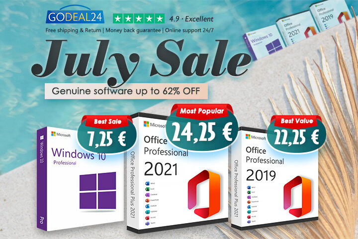 Γνήσιο lifetime κλειδί Office 2021 Pro μόνο με 24,25€. Το Godeal24 σας οδηγεί στην καλύτερη προσφορά