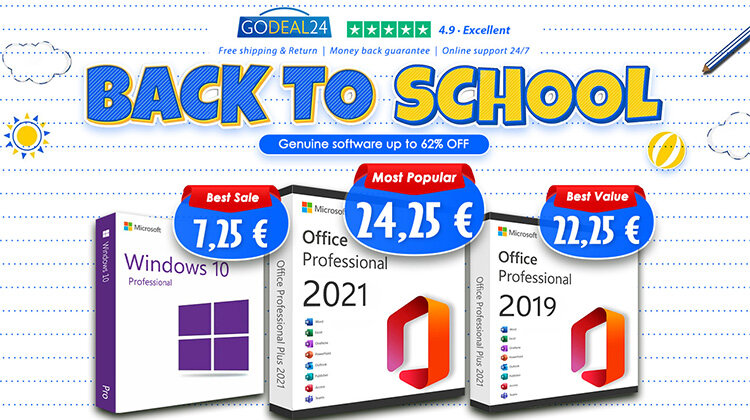 Εξοικονομήστε έως και 90%. Office 2021 για 24.25€, με τη Godeal24 να ελαχιστοποιεί τα κέρδη!