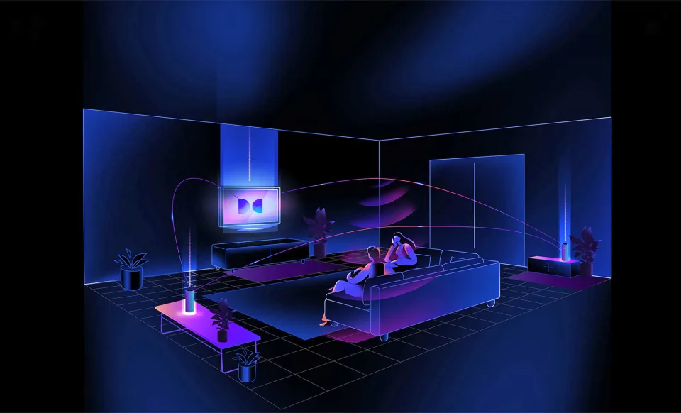Περισσότερες πληροφορίες για "Το Dolby Atmos FlexConnect χρησιμοποιεί και τα ηχεία της τηλεόρασης για να ενισχύσει τον ήχο συνολικά στο σαλόνι σας"